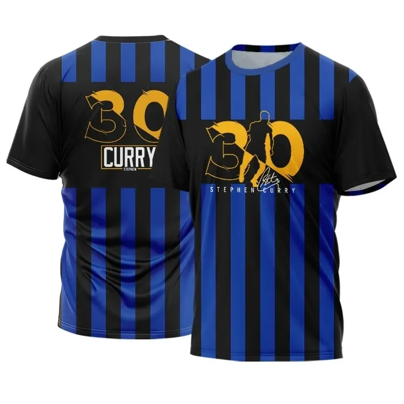 Curry Warriors basketball Jersey Youth men's Summer T-shirt Sporty casual crewneck shirt Breathable quick-drying clothing