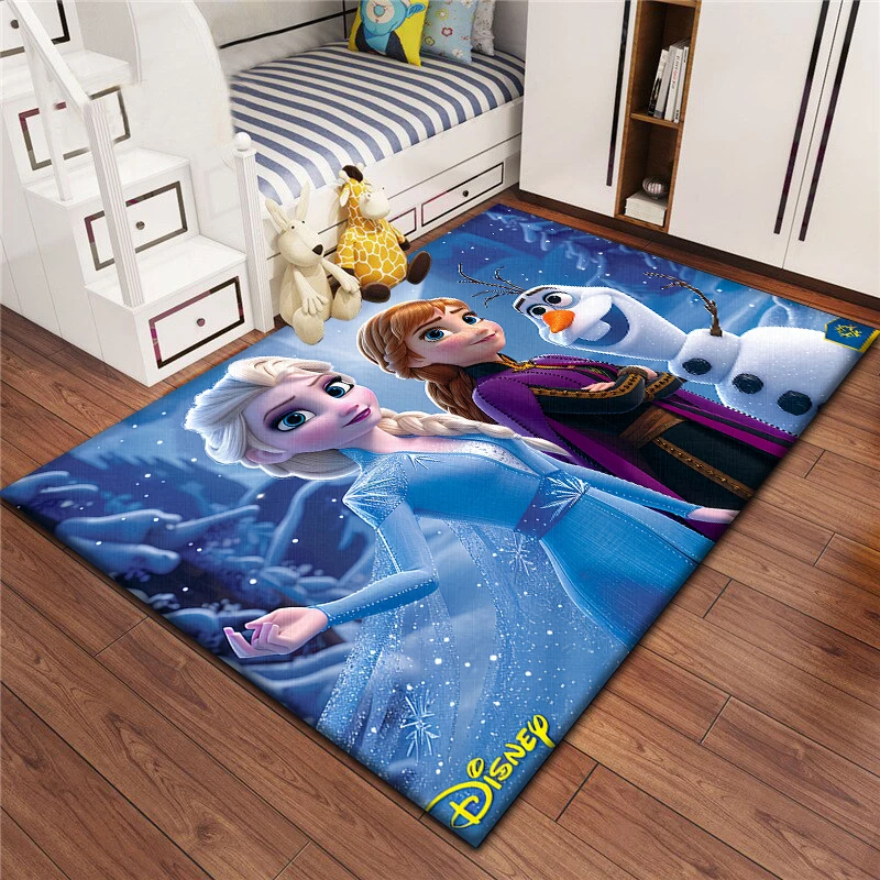 Disney Elsa Carpet for children,Living room Bedroom floor mat Kitchen mat Children's Bedroom Mat,room decor，Children‘s Art