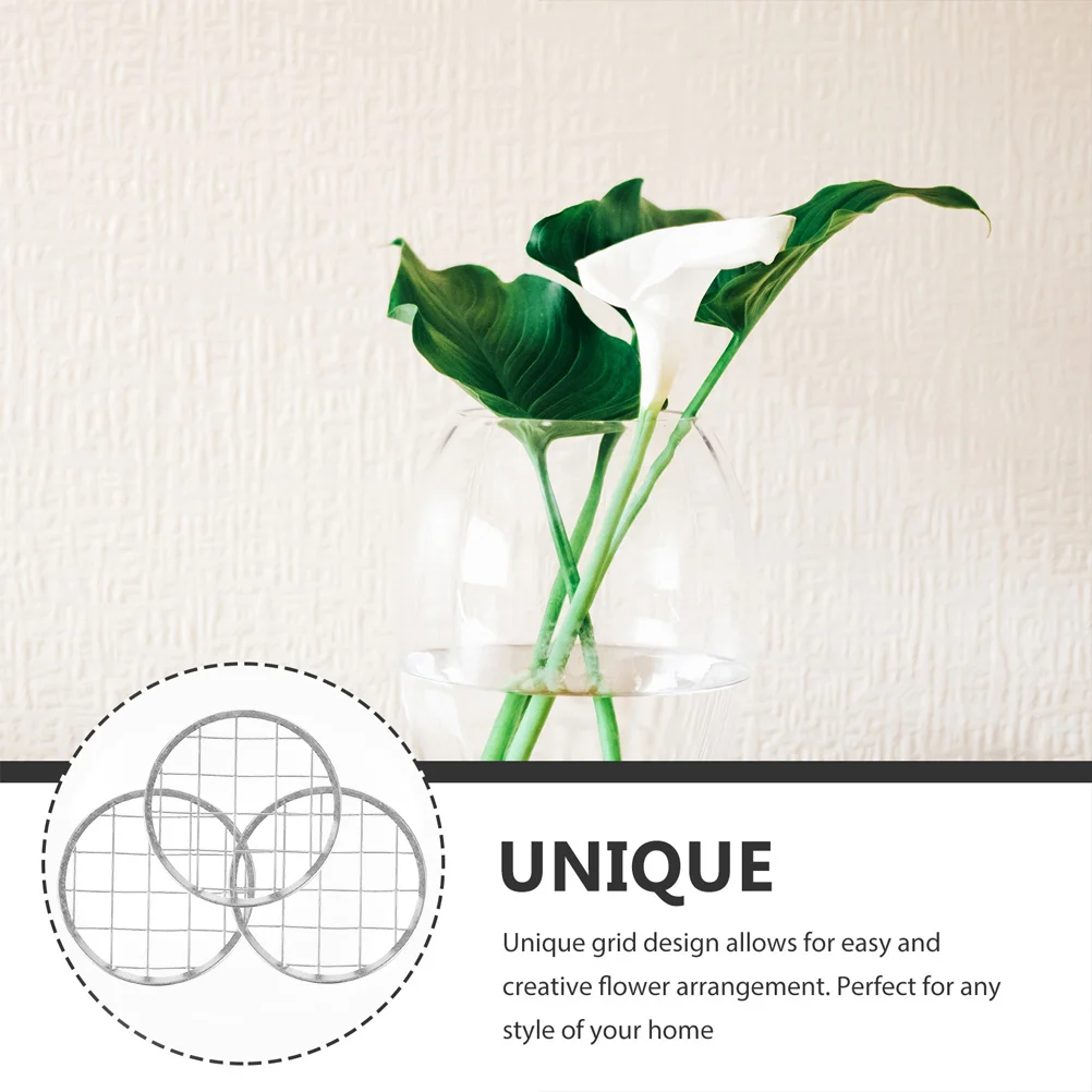 

10pcs Metal Flower Iron Vase Grid For Mason Jar Supplies Reusable Pen Holder Grid Floral Arrangement Tool Kitchen Bar Accessory