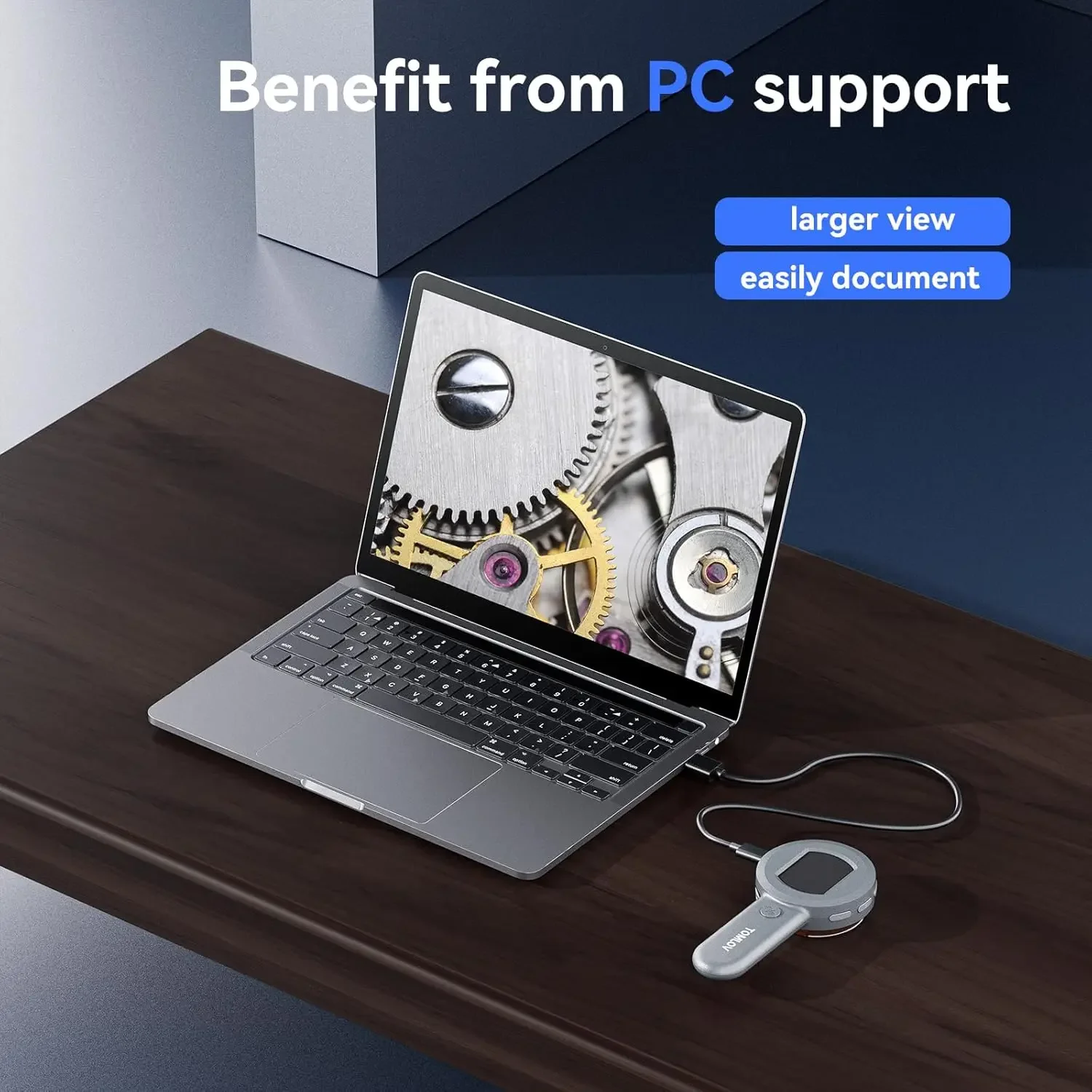 مجهر TOMLOV P10 للبالغين والأطفال عدسة مكبرة للعملات المعدنية مع ضوء لجامع العملات المعدنية المحمولة 100X عدسة المجوهرات