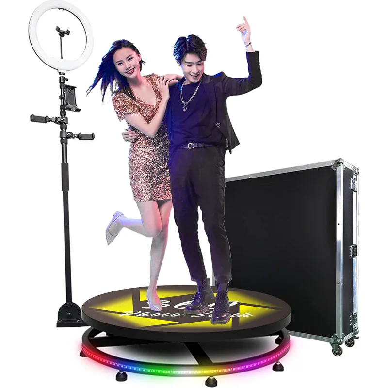 

TIITEE Free logo Prop Video ipad Wedding Portable 360 Degree Photo Booth 360 Photobooth 360 Photo Booth Photobooth Machine 115cm