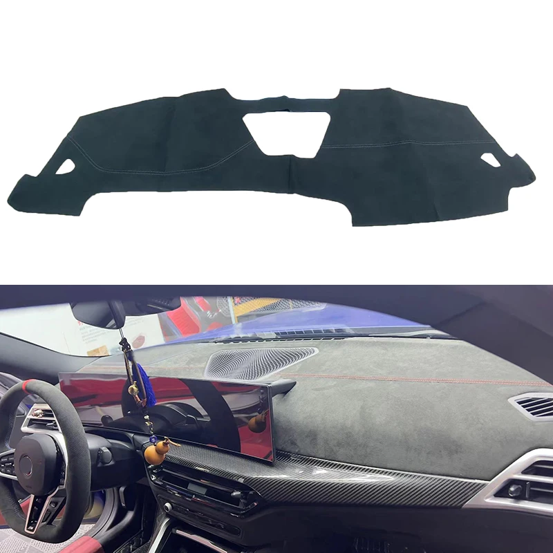 Custom in Alcantara Car Dashboard Cover for BMW 3 Series G20 G28 G21 2022-2023 Auto Mat Shade Pad Inter Accessories Car-styling
