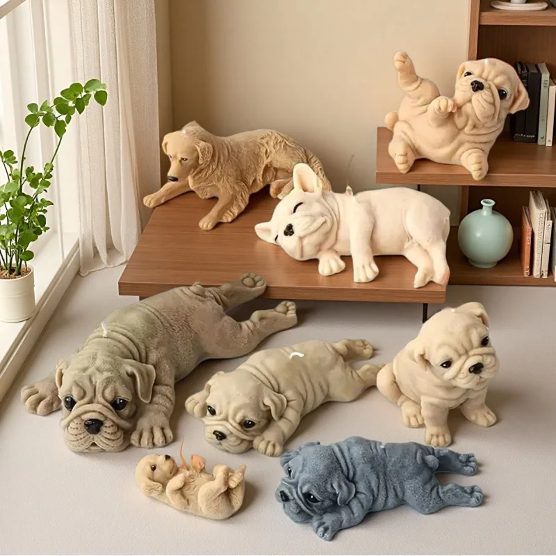 

Multi-Design Cartoon Animal Silicone Molds, DIY Dog/Sheep/Bear/Toad Shape for Scented Candles, Resin & Plaster Crafts