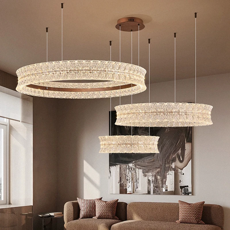 Modern home rings circular LED lights living room lighting fixtures indoor lighting intelligent applications lighting fixtures
