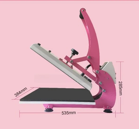 HP380 Handheld Heat Press Machine 38x38cm Manual T-Shirt & Garment Sublimation Heat Press for DIY Clothing