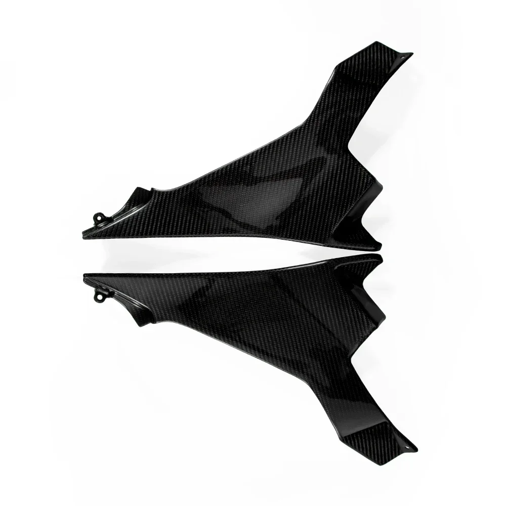 

Motorcycle 100% Carbon Fiber Side fairing Cover For Ninja 400 2019 glassy black