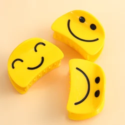 1 pieces yellow expression sad Face funny hair claw clip