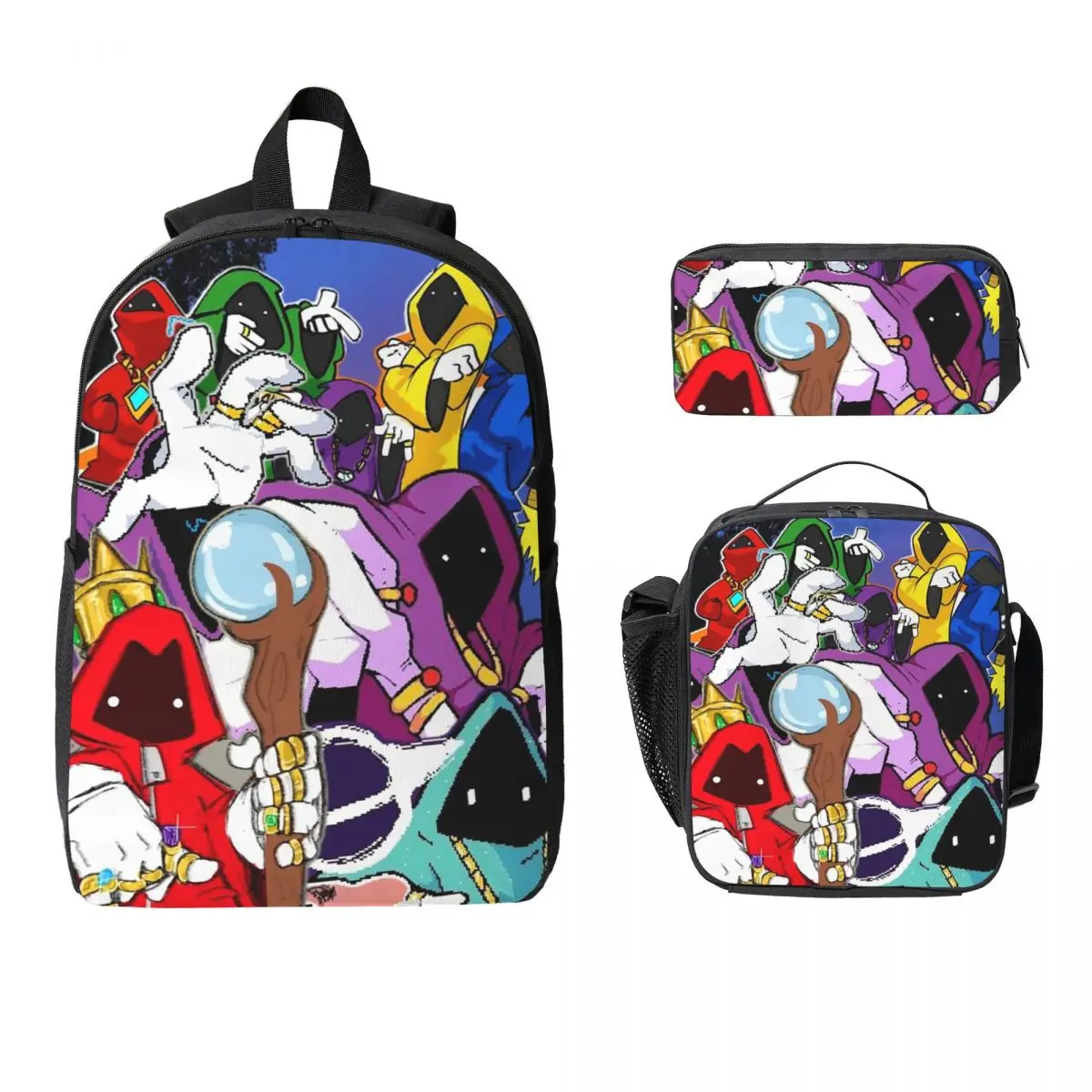 

Shadow Wizard Money Gang We Love Casting Spells Backpack BookBag School Bag Shoulder Bags 3ps Insulated Lunch Bag Pencil Case