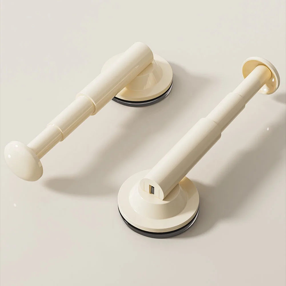 for beige Retractable Clothes Hanger Robust Plastic Clothes Holder Retractable Hanger No Punch Installation Robust Plastic
