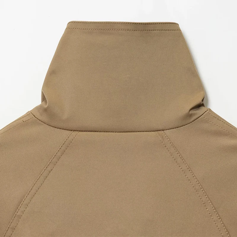 Stehkragen Kurzen Graben Mantel Frauen Mode Zweireiher Schärpen Crop Windjacke Frau High Street Langarm Jacke