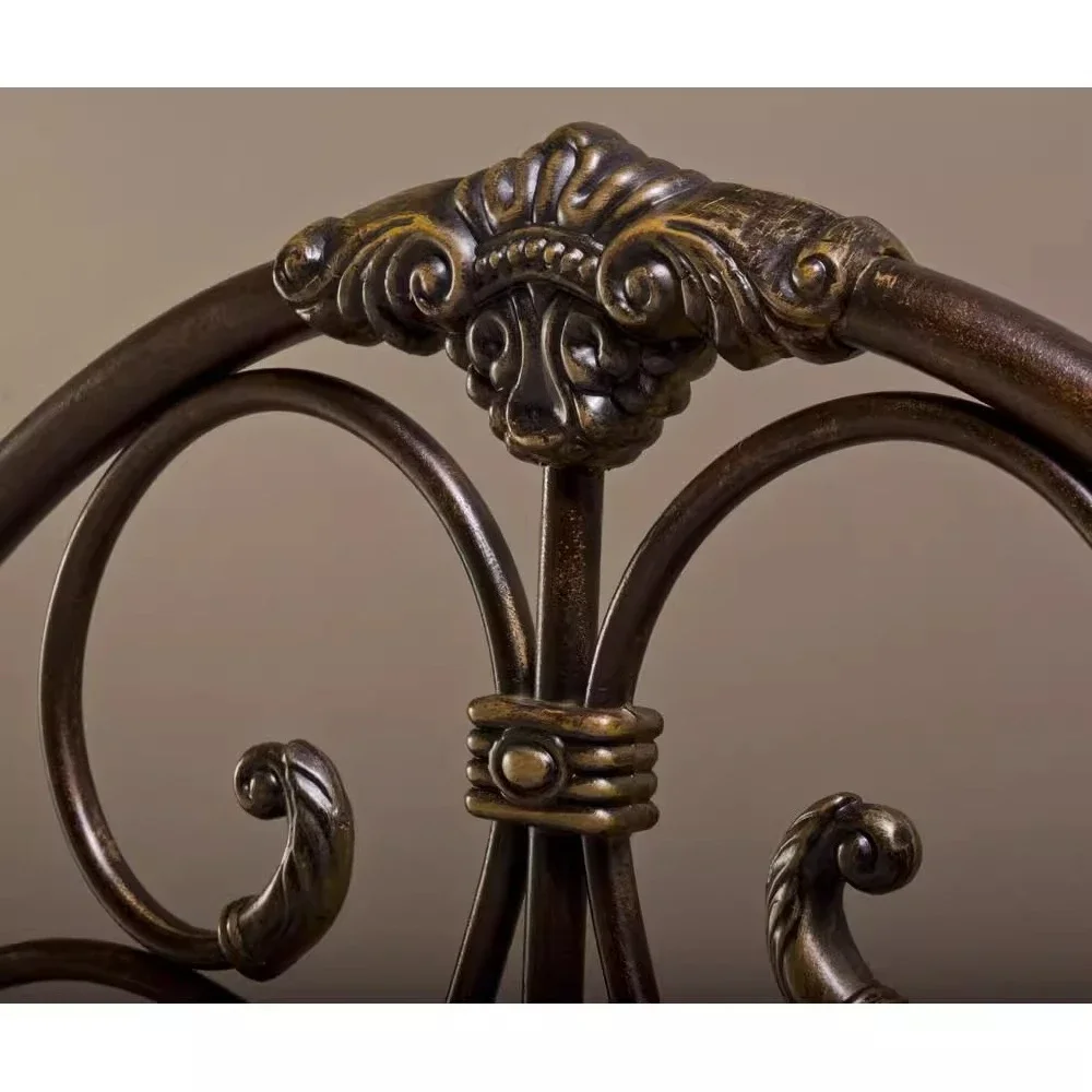 إطارات وقواعد السرير اللوح الأمامي أثاث غرفة نوم سرير الاميرة 180x200 سنتيمتر الفاخرة الملك الحجم سرير مزدوج الرجعية سرير من الحديد المطاوع