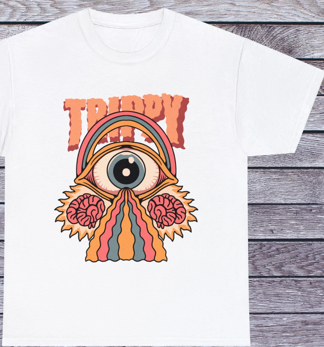 Trippy Paradise T Shirt Psychedelic Vintage Old School Tattoo Street Clothing