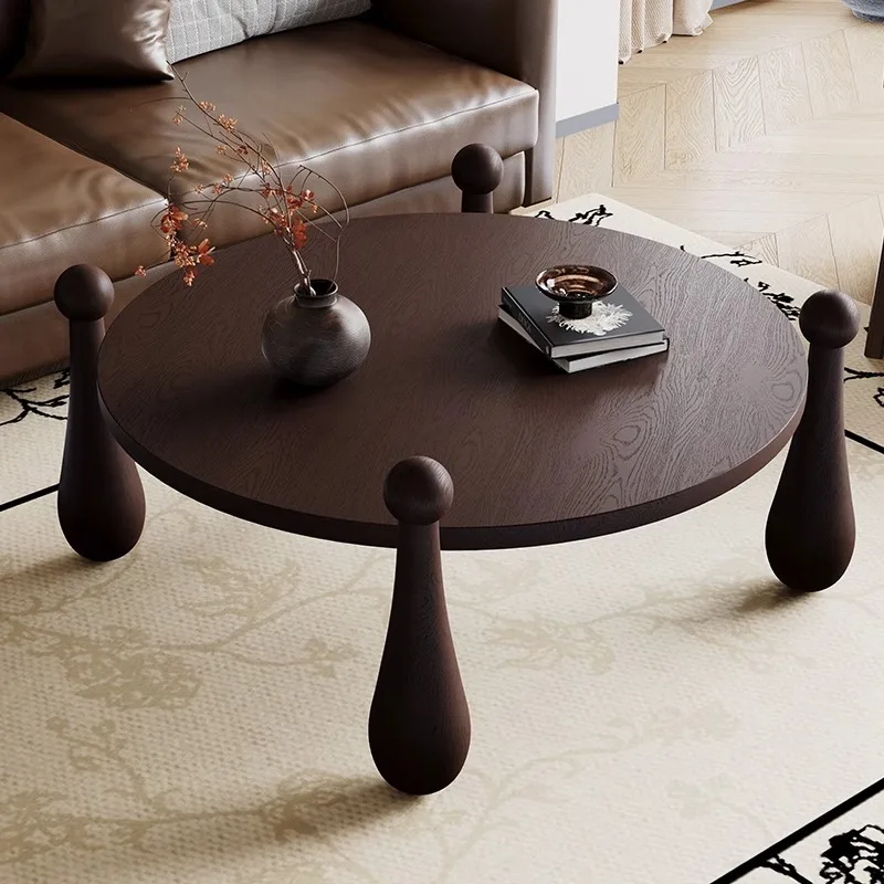 High quality durable solid wood coffee table modern design living room easy to clean