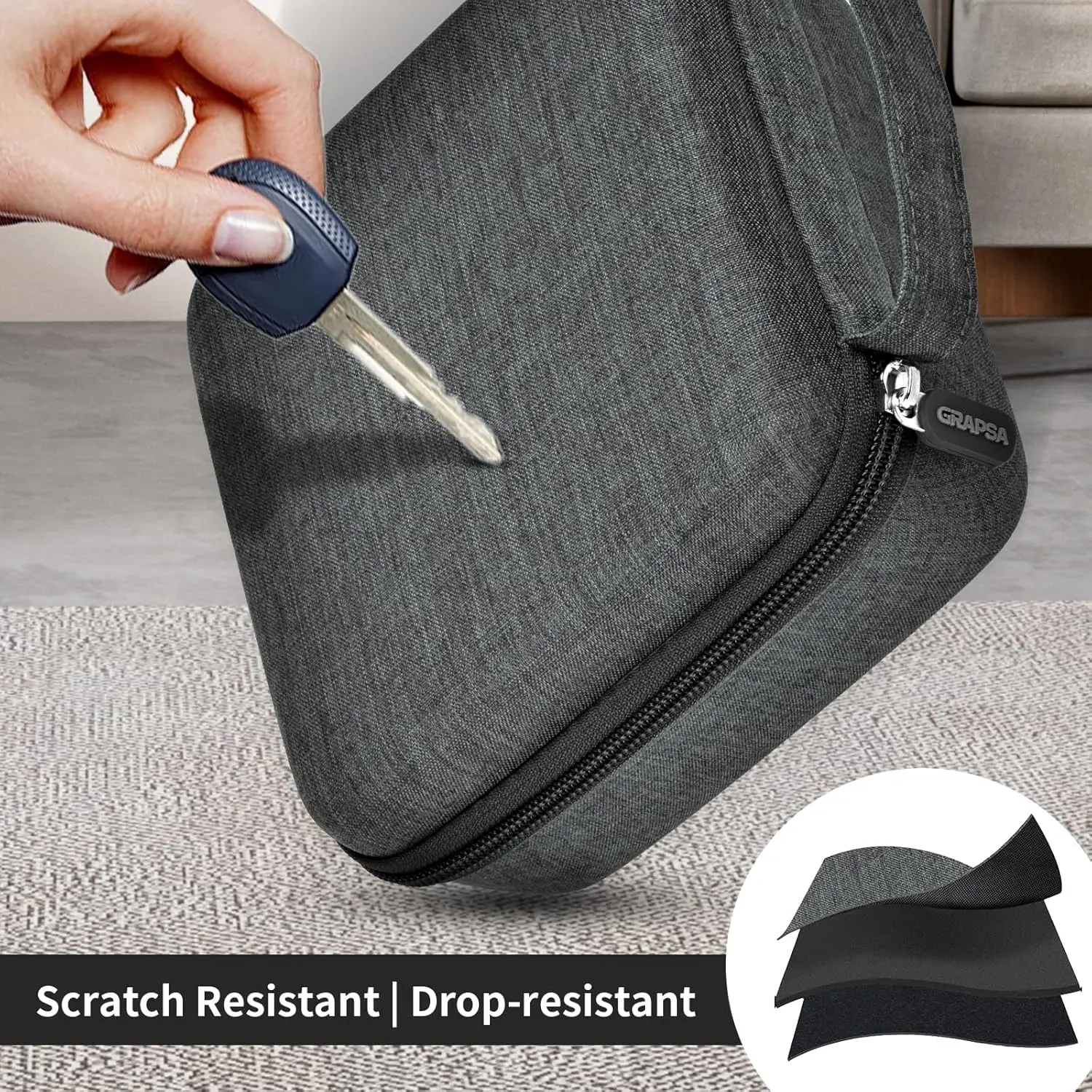 Travel Sunglasses Organizer Cases for Quay Polarized Sunglasses Men Women, Trendy Sunglasse Storage Holder (Bag Only)