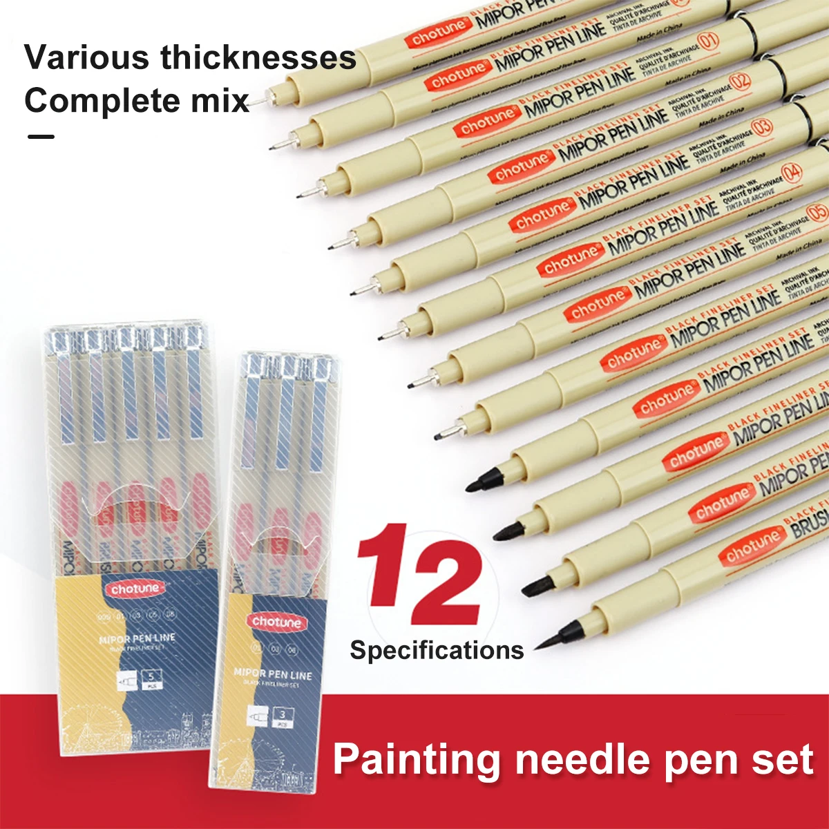 

Manga Markers Needle Pen Art Hand-painted Hook Line Pen Sketch Pens Stationery Set Art Supplies School Supplies Art Sakura Pen