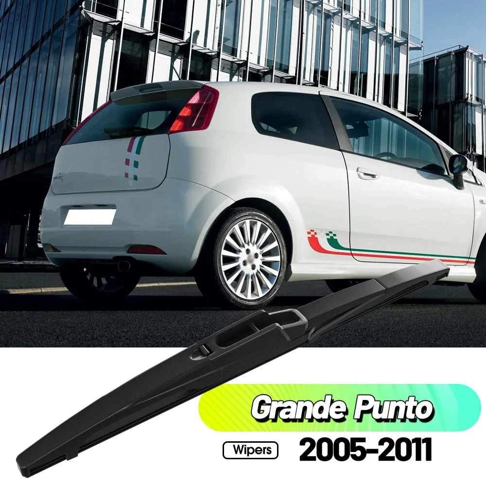 Limpiaparabrisas trasero de 12 ", limpia parabrisas, ventana trasera, cepillo de lluvia para Fiat Grande Punto 199 2005-2011 Punto Evo