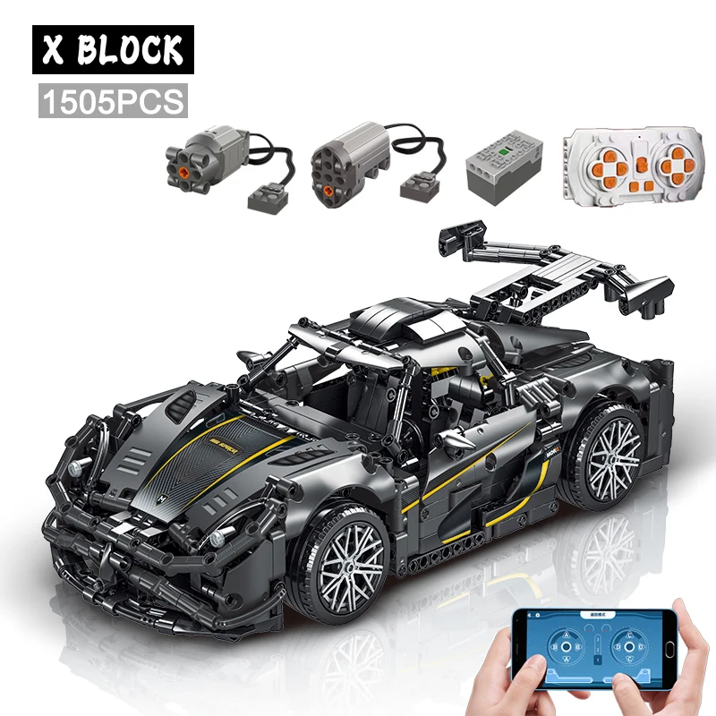 

Technical APP Remote Control Moter Power Sport Car Building Blocks Bricks Speed Racing Supercar Sets Toys For Kids Models Gifts