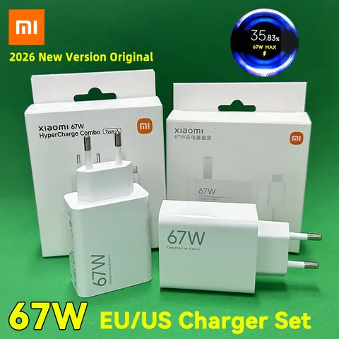 Original 67W Xiaomi Charger Phone Usb C Turbo HyperCharge Chargeur Xiao Mi 17T 15T 13 T 12 11 Pro 10 Redmi Note 15 K60 Pad 8 7 6