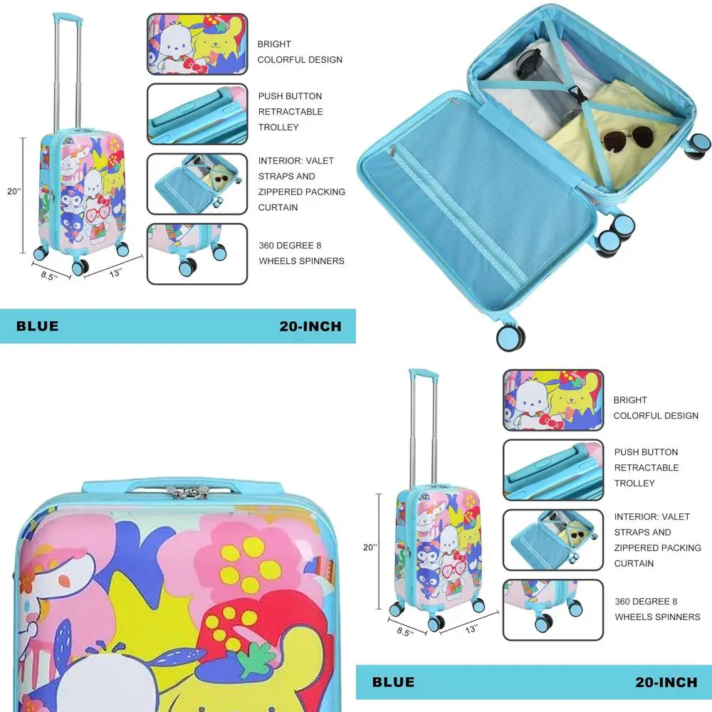 Bioworld & Friends 20 Travel Luggage Set - OSFA