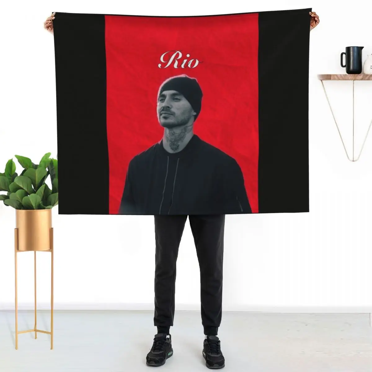 Rio Throw Blanket Ultra Soft Flannel Fleece Blanket for All Seasons