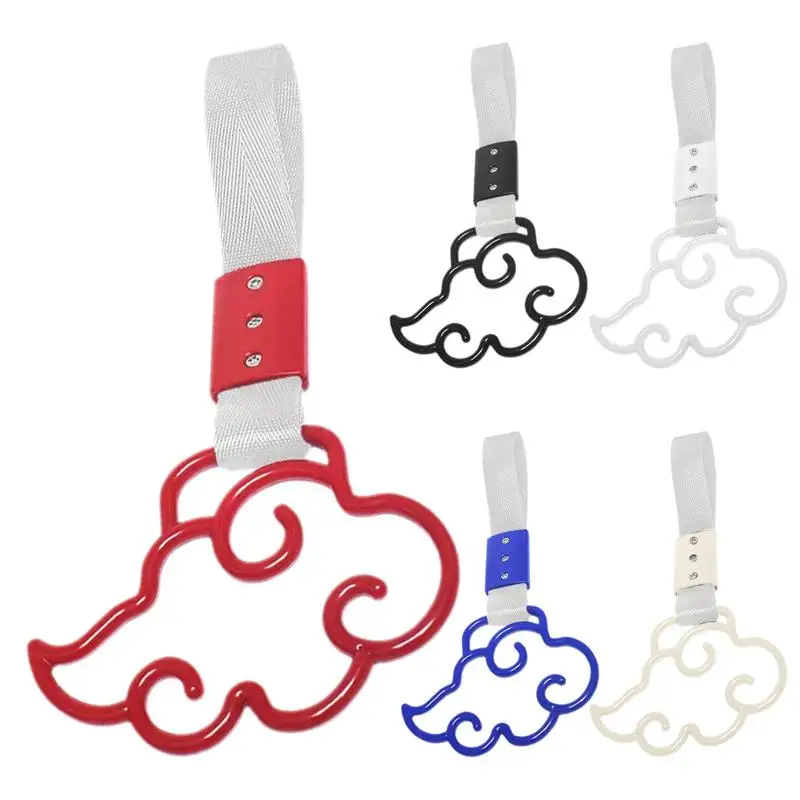 Car Warning Hang Ring Train Bus Handle Hand Strap Bumper Warning Rings Subway Hand Strap  Cloud Shaped Drift Charm Strap