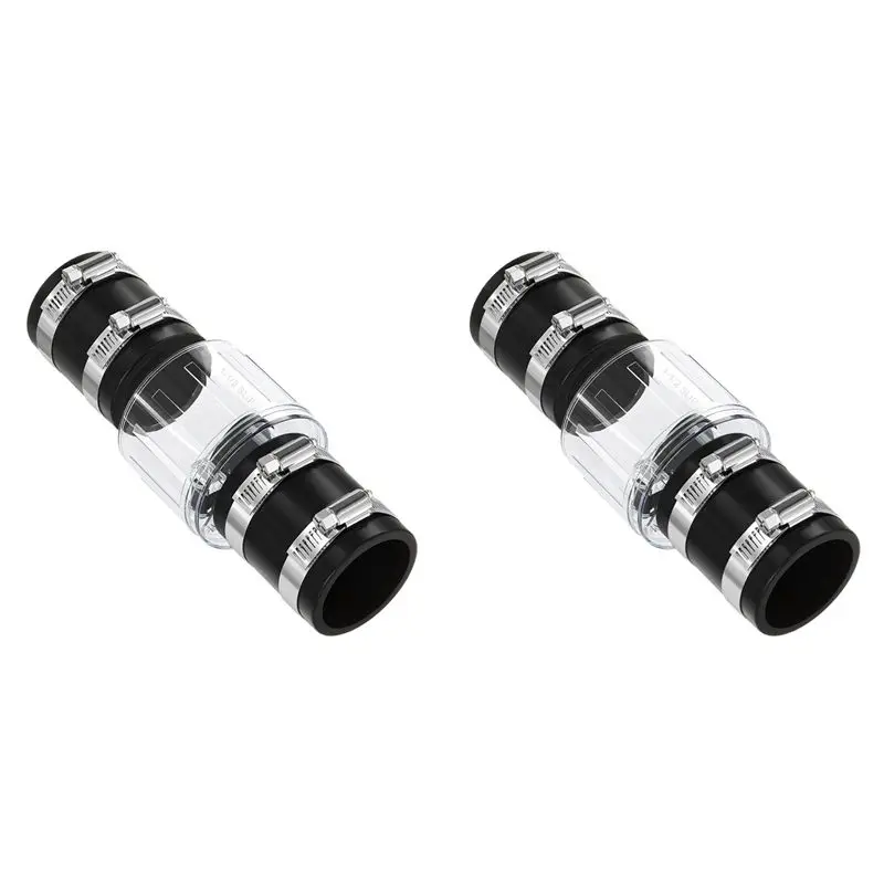 

Y42A-2 шт. 1-1/2-дюймовый обратный клапан, бесшумный заменяемый клапан для дренажного насоса с пружинной заслонкой, для труб 1 1/2 дюйма