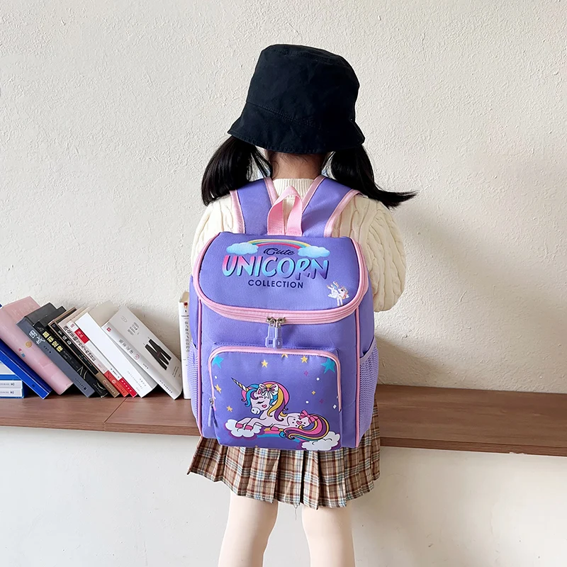 Mochila escolar para niños, mochilas escolares con dibujos de unicornios para niñas, mochila para niños y niñas de primaria, mochila para