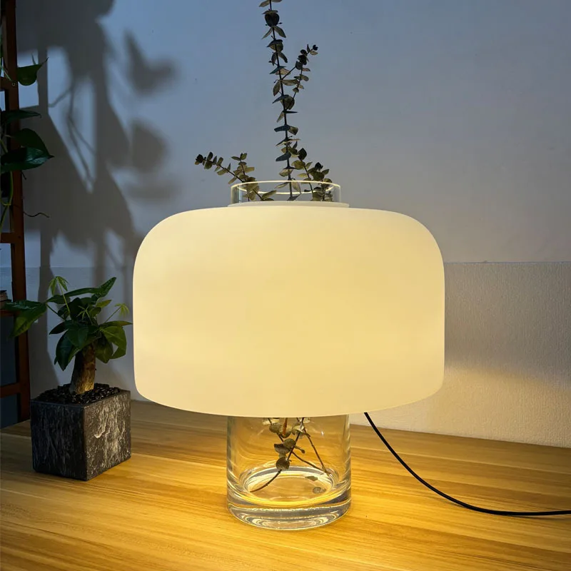 Flower arrangement decorative atmosphere desk lamp designer soft decoration art bedroom bedside restaurant vase personalized