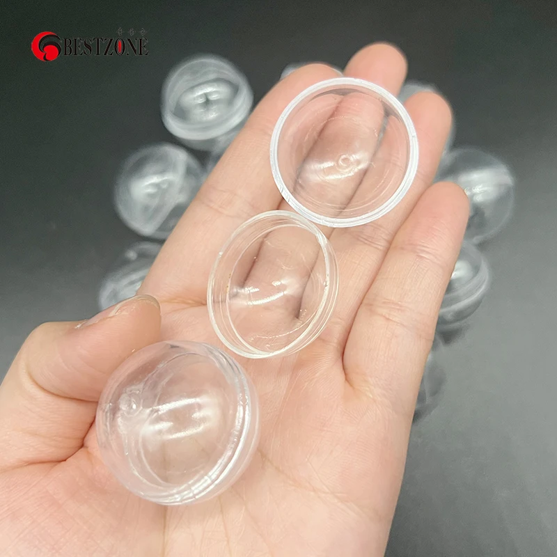 50Pcs/Lot 1.1Inch D28MM Toy Capsules Plastic PS Transparent Round Surprise Ball Empty Container Can Open For Vending Machine