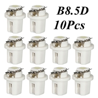 10Pcs B8.5D LED Bulbs T5 509T B8.5 Car Gauge Speedo Dash Bulb Dashboard Instrument Light Interior Lamp Red Blue Green Yellow 12V