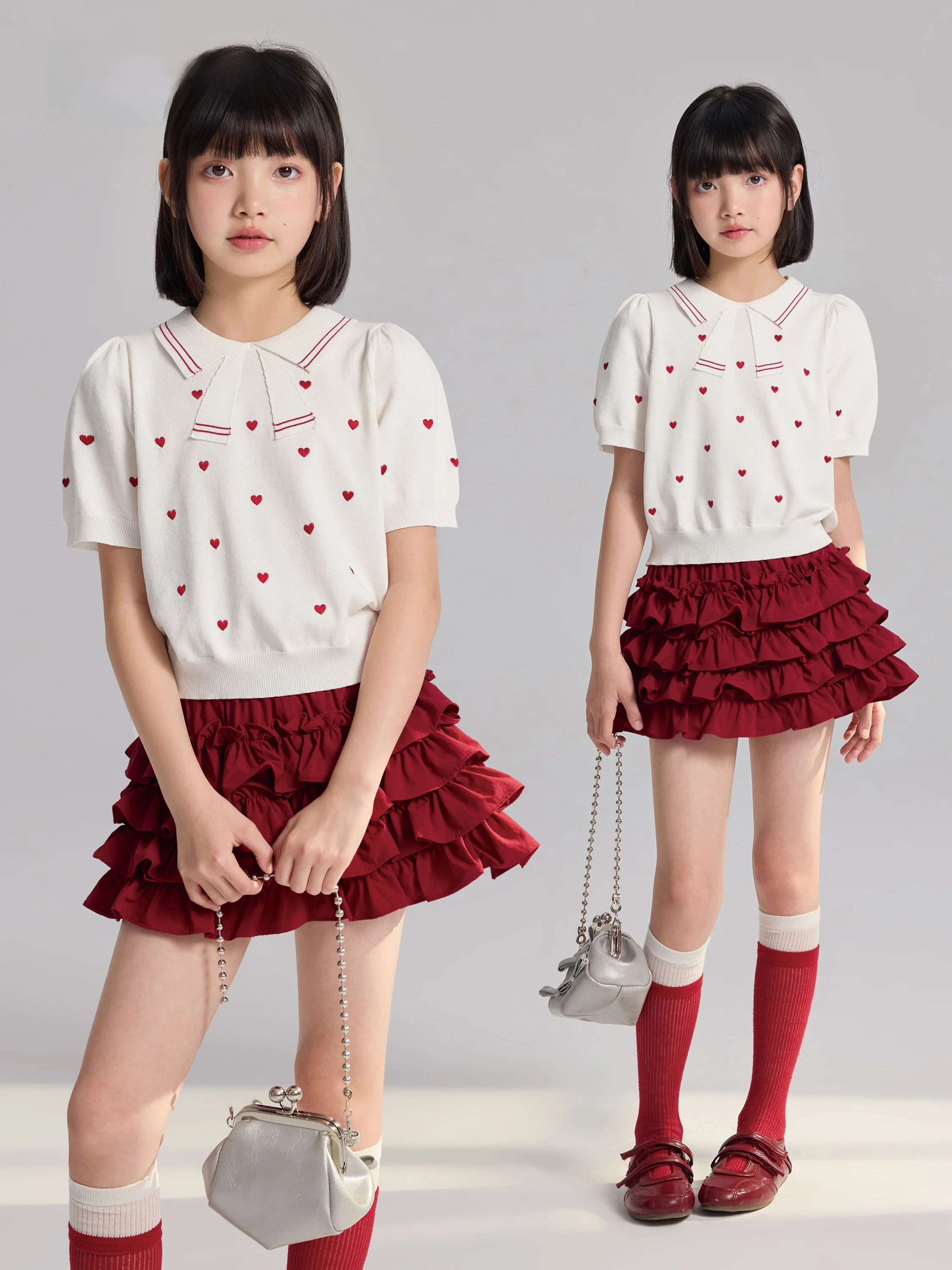 t-shirt-da-bambina-con-ricamo-a-cuore-abbigliamento-estivo-per-bambini-manica-corta-tessuto-misto-in-fibra-di-poliestere