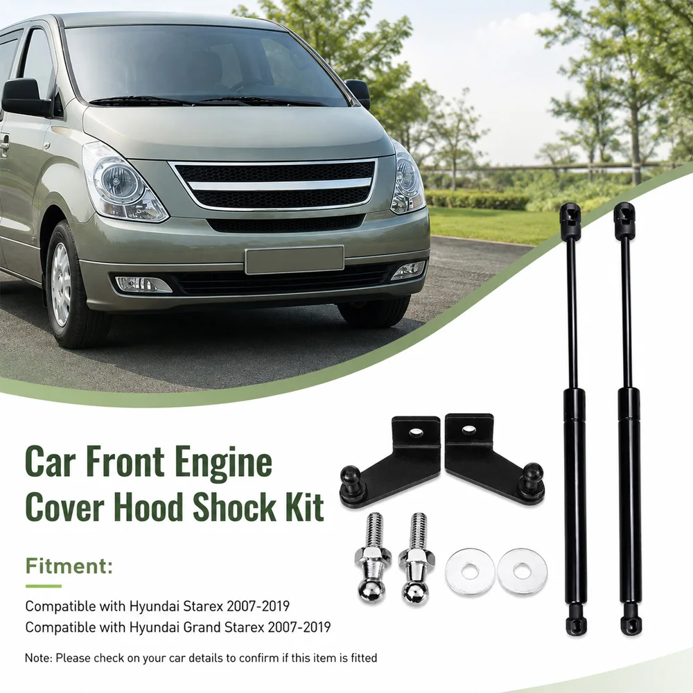 For Hyundai Grand Starex 2007 2008 2009 2010 2011 2012 2013 2014 2015-2019 Car Front Engine Cover Hood Shock Kit Left and Right