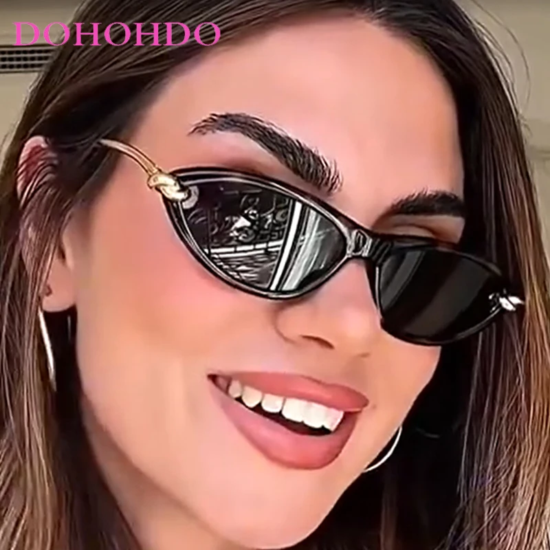 

2026 Fashion Luxury Metal Small Frame Oval Women Sunglasses Brand Designer Punk Men Shades Outdoor Driving Travel Eyewear UV400