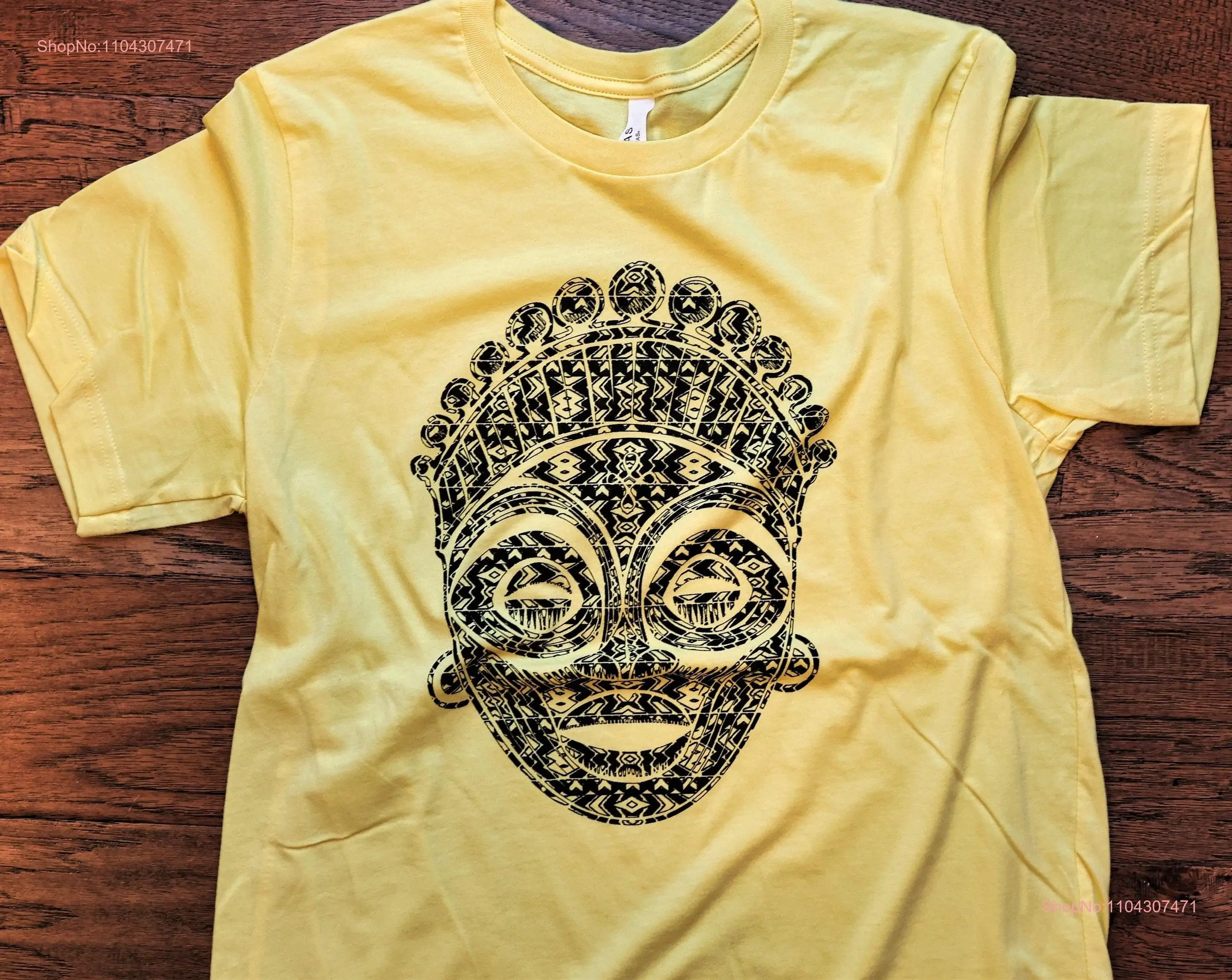 Tribal Mask T Shirt Africa I love Nigeria Madagascar Ghana Liberia South long or short sleeves