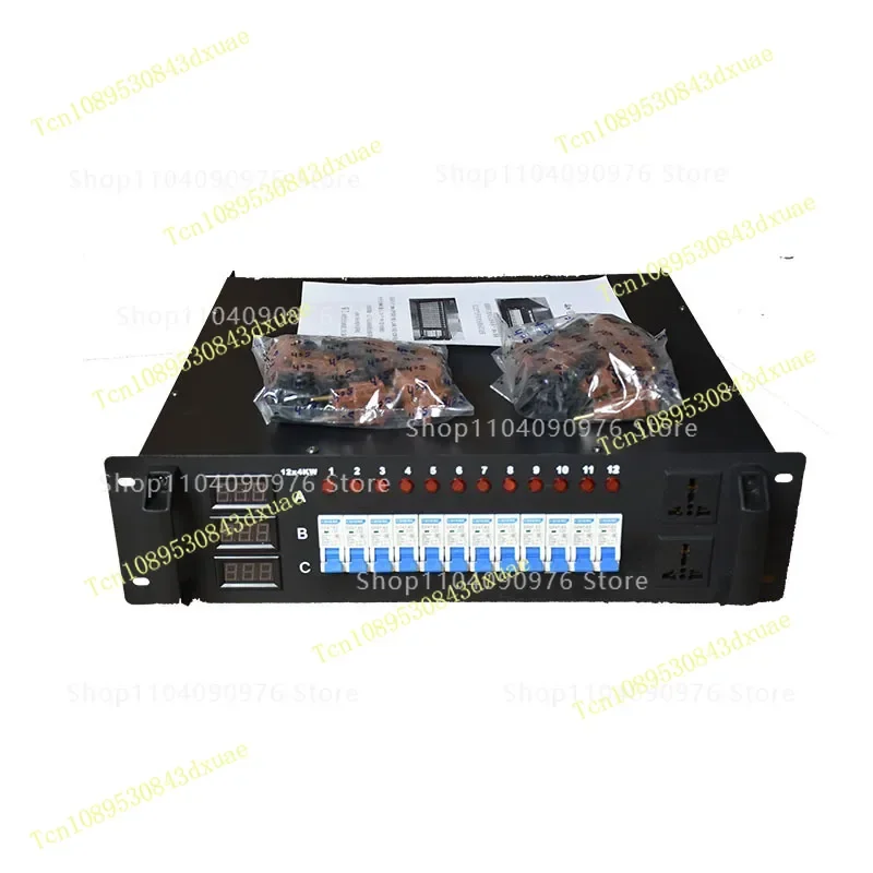12 channels 4000W through box 4kw dimming table distribution box, power supply silicon box, stage audio lighting power box