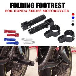 Footrest Pedals Folding Footpegs Clamp For Honda CRF1100L CRF1000L ADV CB200X CB150X Varadero XL1000 NC750X NC750S CMX500 CB500X