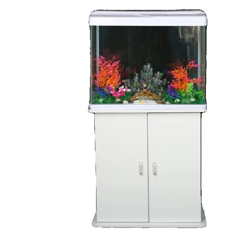 Fish Tank with Cabinet Living Room Home Small and Medium Lazy Change Water