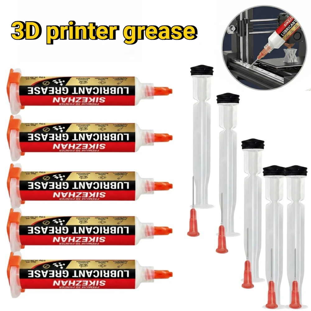 

3D Printer White Grease Lubricant Lube for Linear Rails Lead Screws Rods CNC Bearings Reduce Noise Smooth Printing Maintenance