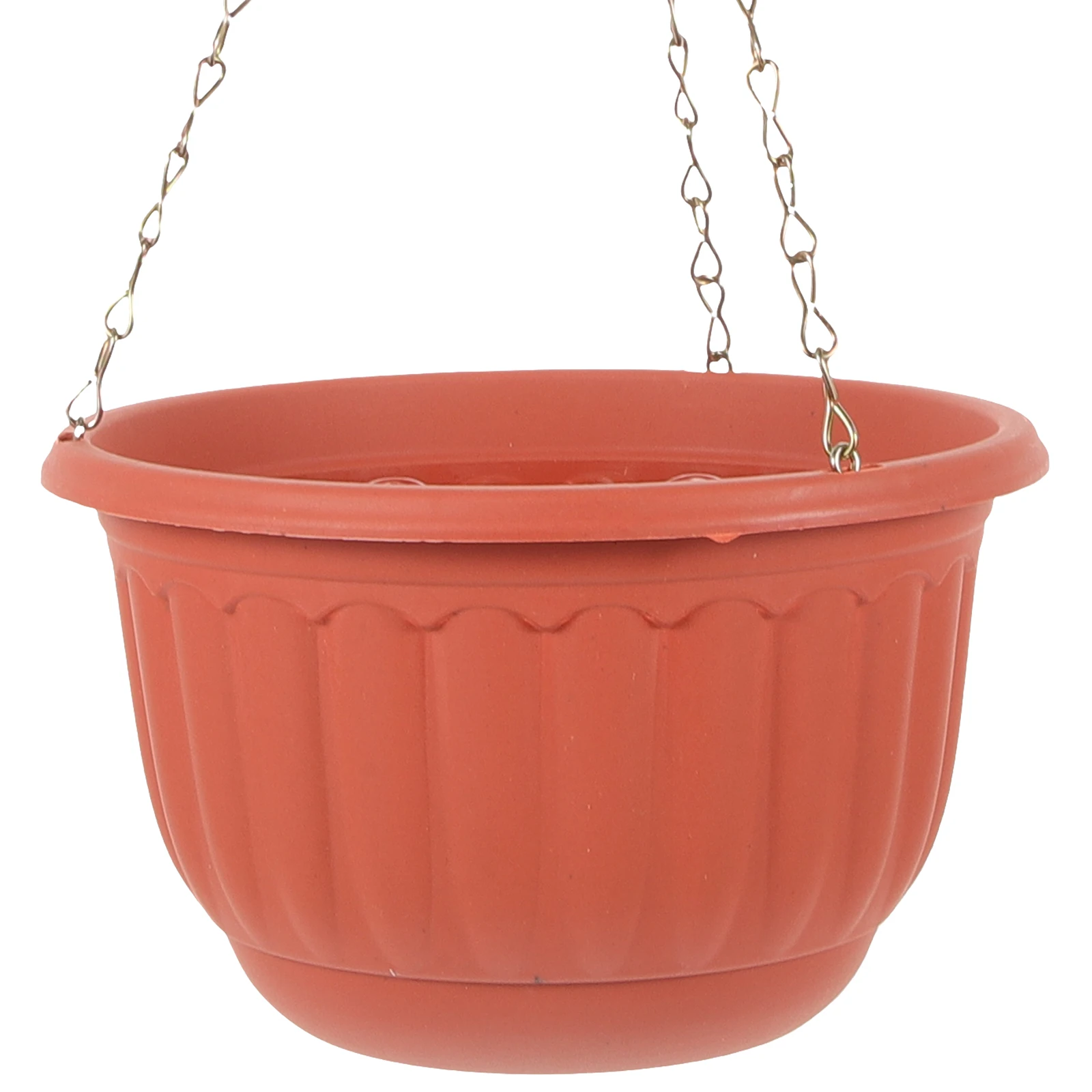 

2Pcs Brick Red 2803B 20x12x13.2cm Thickened Plastic Hanging Basket Flower Pot for Wall Planter Garden Decor