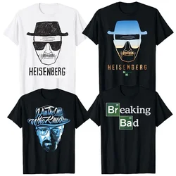 Breaking Bad Periodic Square T-Shirt  I Am The One Who Knocks Blue Hue Portrait Tee Funny Heisenberg Desert Horizon Outline Tops