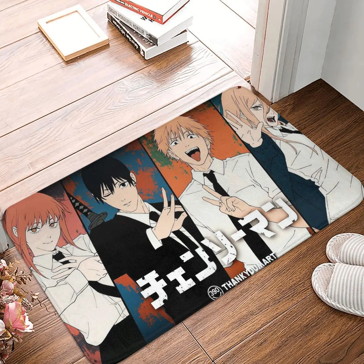 Chainsaw Man Manga Devil Anime Doormat Kitchen Entrance Home Floor Mat Anti-slip Carpet Rug for Balcony Footpad Mats