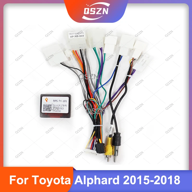 Car Radio Canbus Box Decoder TY-SS-05 For Toyota Alphard 2008 2015-2018 Wiring Harness Power Cable 16 PIN ISO Adapter