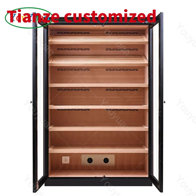 (customized)Cigar Cabinet Stand Display Packs Wine Display Showcase Store Cigarettes Display Rack With Led Light