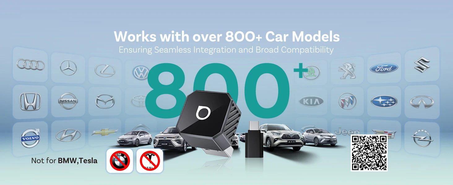 OTTOCAST Mini Pro Kabelloser CarPlay & Android Auto Adapter 2-in-1 5GHz WiFi Dongle Plug & Play Automatische Wiederverbindung für Benz VW Toyota – Detail 15