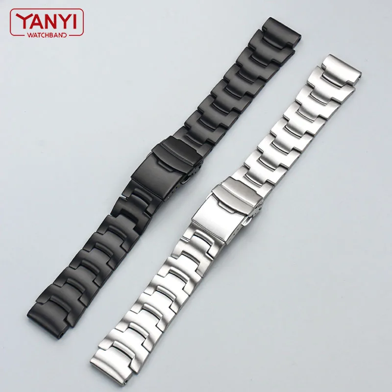 Stainless Steel Watchband for casio prw2000 PRG-260 PRG-270 PRG-550/510/500 PRW-3500/2500/5100/5000 watch band solid steel strap