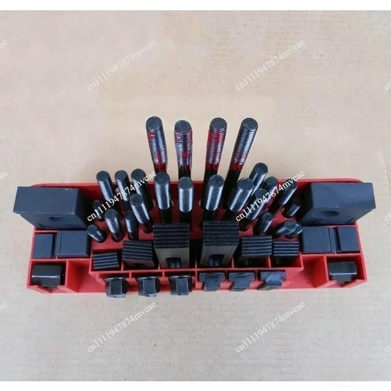 Milling Machine Clamping Set 58pcs Mill Clamp Kit Vice M12 M10 Universal Fixture Screw Set Pressure Plate Processing Parts