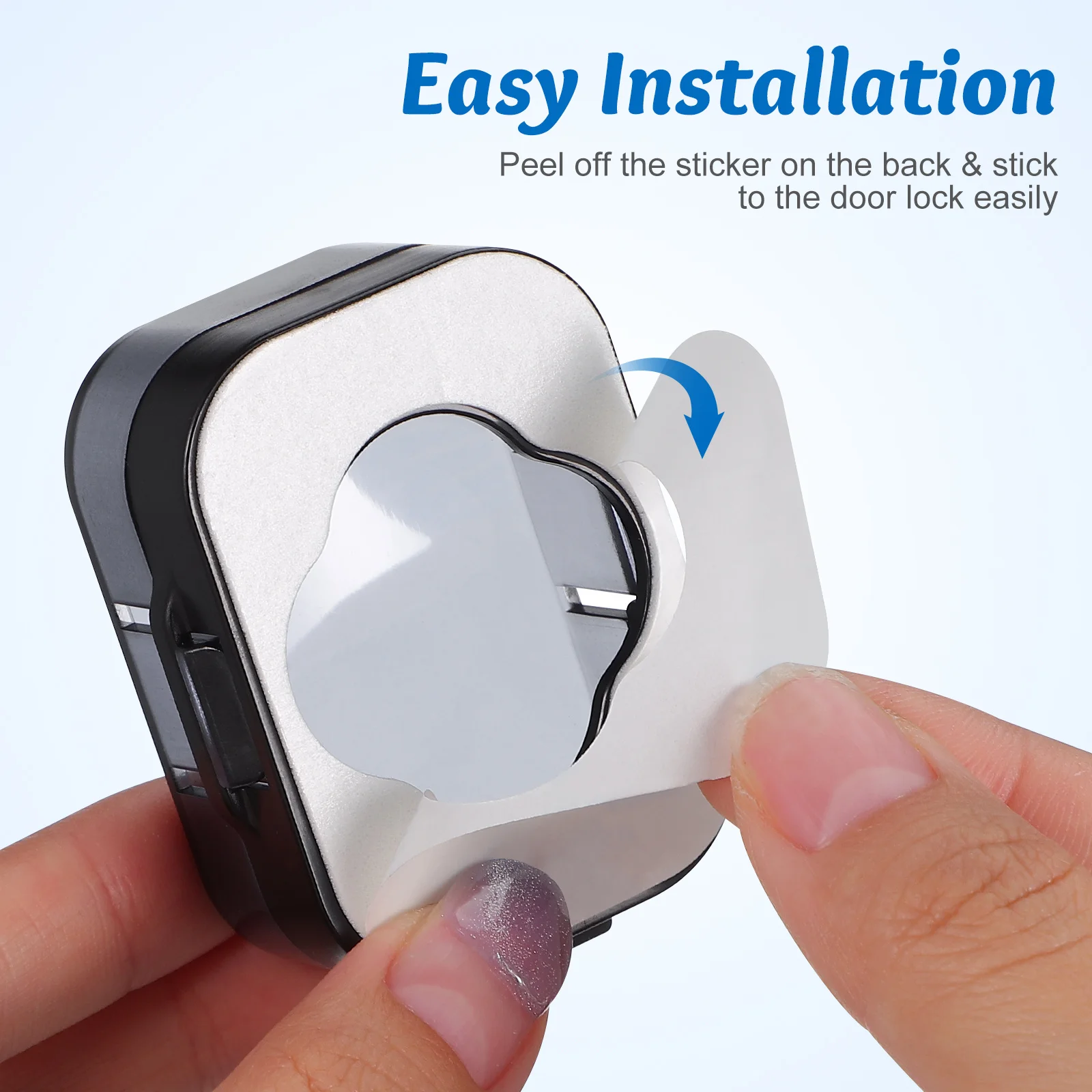 1 قطعة مقبض الباب غطاء حماية قفل الباب حامي منع قفل الاطفال جهاز سلامة المنزل أقفال مقاومة للأطفال للأبواب
