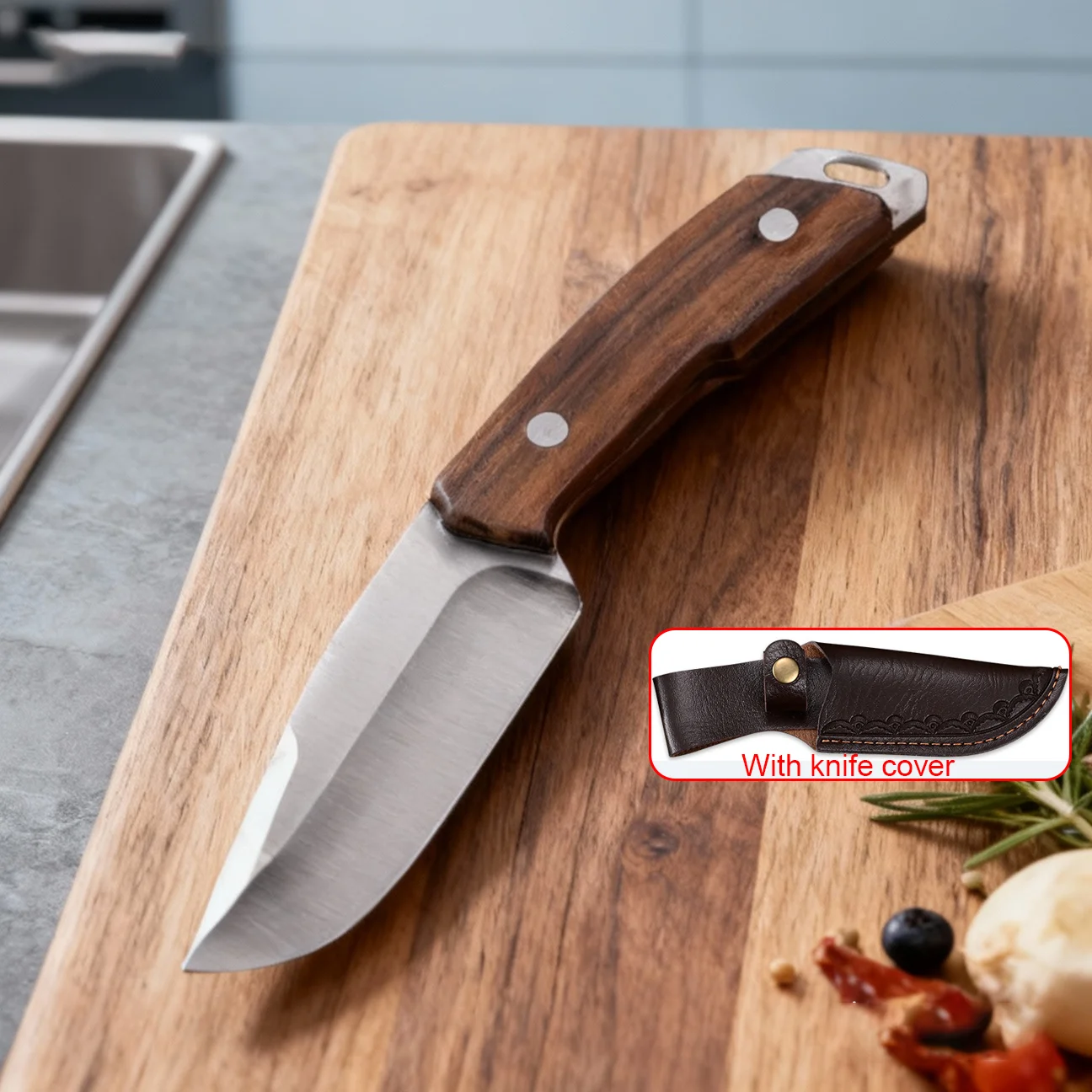 

High-hardness knife professional chef's straight knife fruit knife for cutting meat and ingredients, kitchen cooking accessories