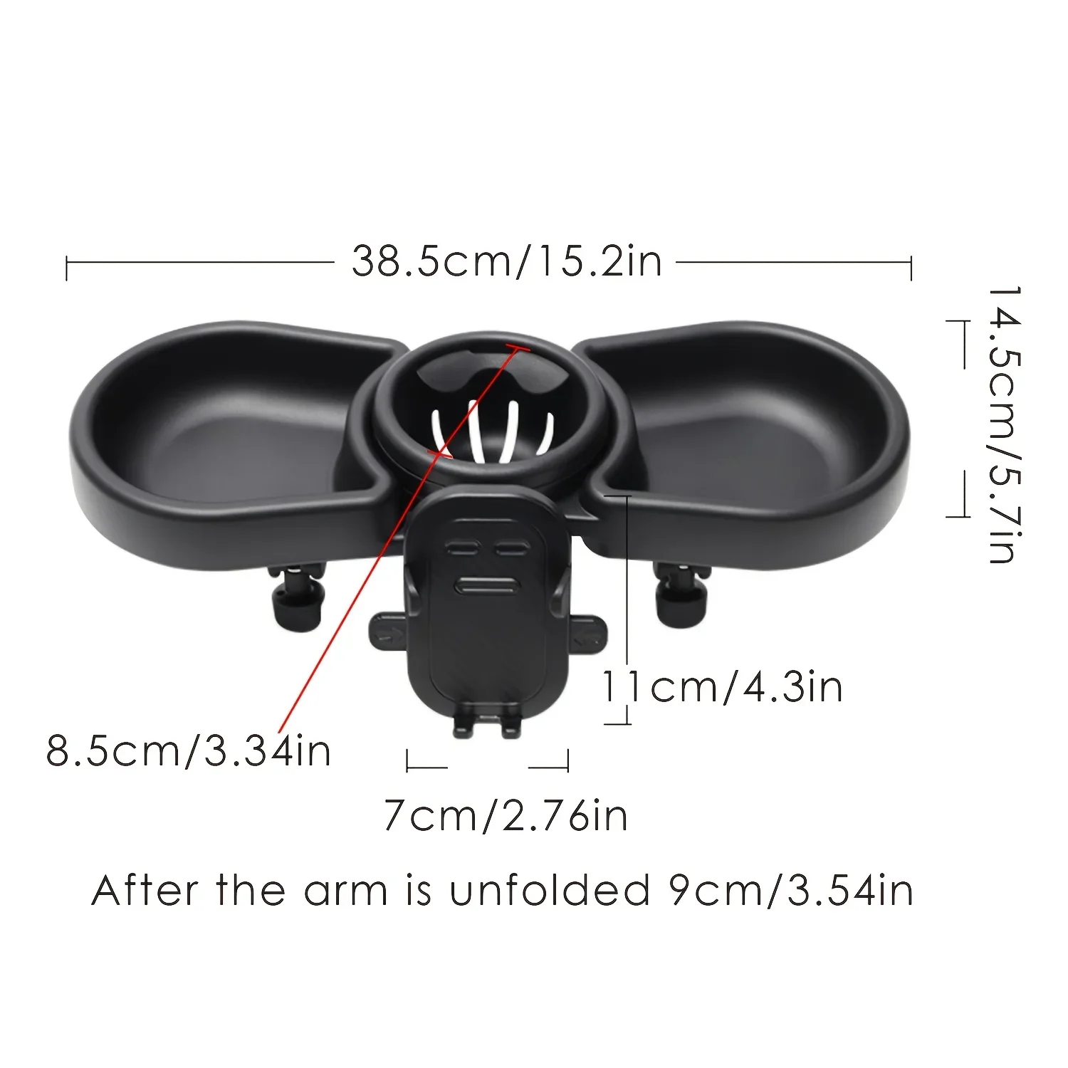 Universal Stroller Snack Tray Compatible with Most Strollers Bumper Bar Tray Attachment with Cup Holder Baby Toddler Outdoor