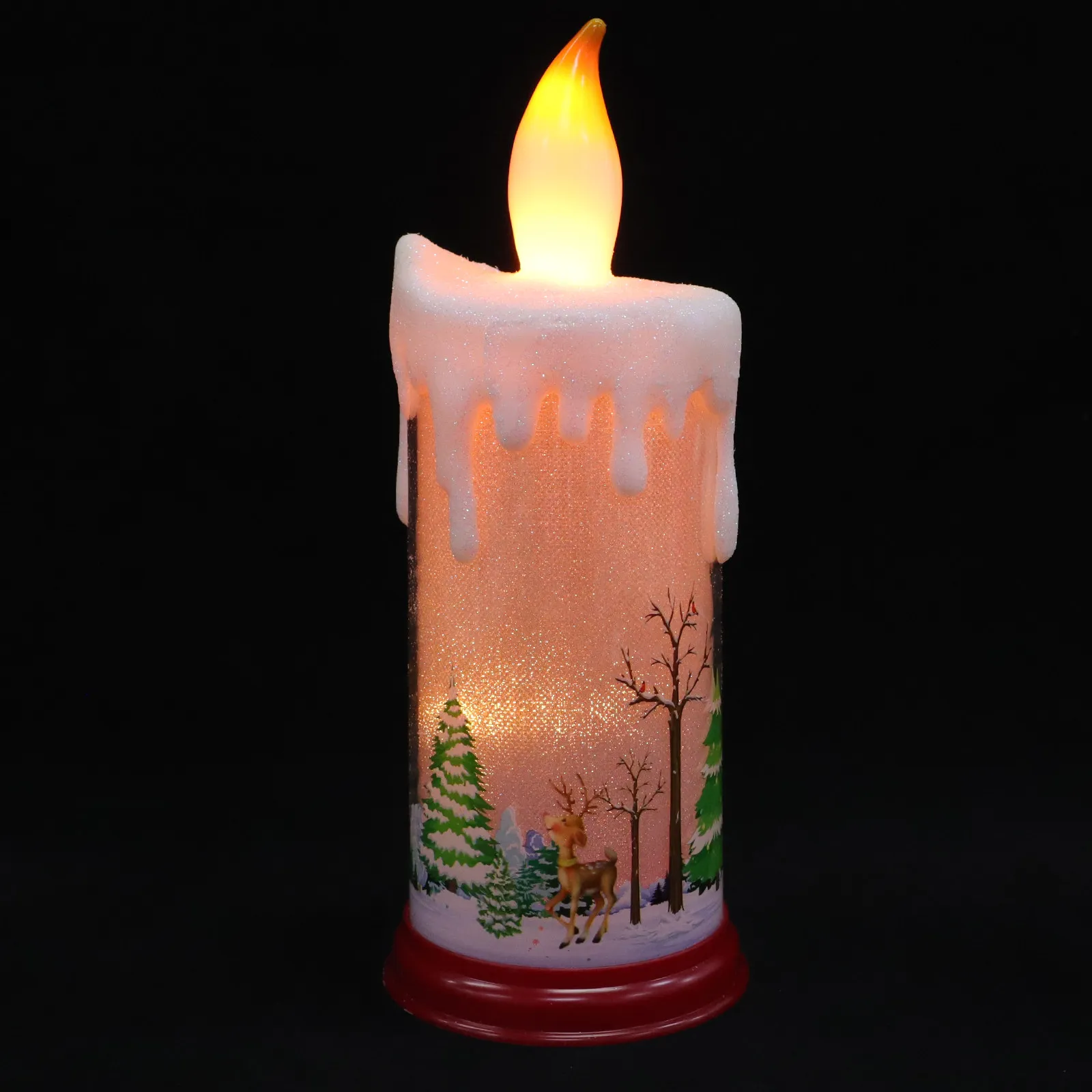 クリスマス-c-ランプ模擬火装飾クリスマスナメントデスクトップライト-led-ワックス-c-バッテリー駆動安全使用コンパクト